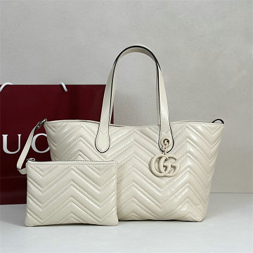グッチ GUCCI 99-GG855279PBS 2026年新作 GG マーモント ミディアム トートバッグ ハンドバッグ レディース