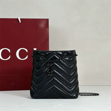 グッチ GUCCI 99-GG856404PBK 2026年新作 GG マーモント ナノ バケットバッグ ショルダーバッグ レディース