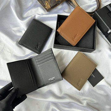イヴサンローラン Saint laurent YSL025-YSL668736KQ  2026年新作 二つ折り短財布 カードケース