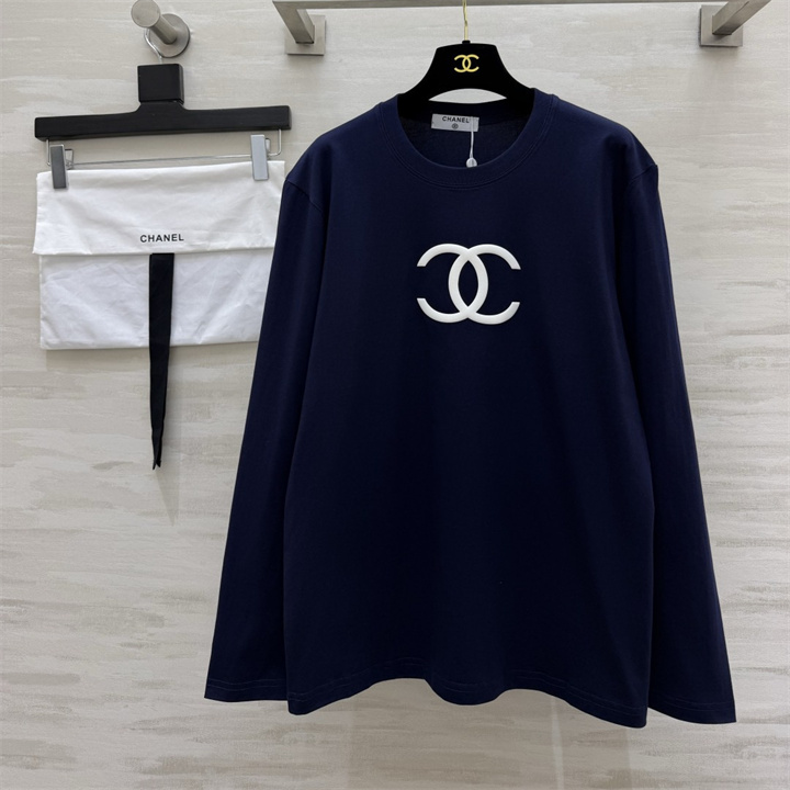 シャネル CHANEL 2026年 ロングスリーブ Tシャツ クルーネック カジュアル レディース