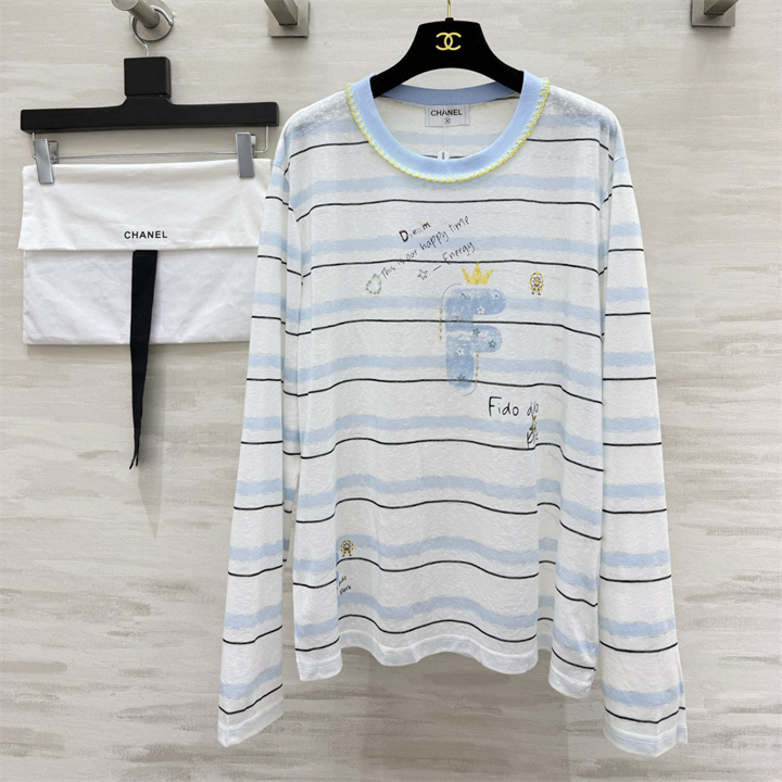 シャネル CHANEL 2026年 ロングスリーブ Tシャツ クルーネック カジュアル レディース