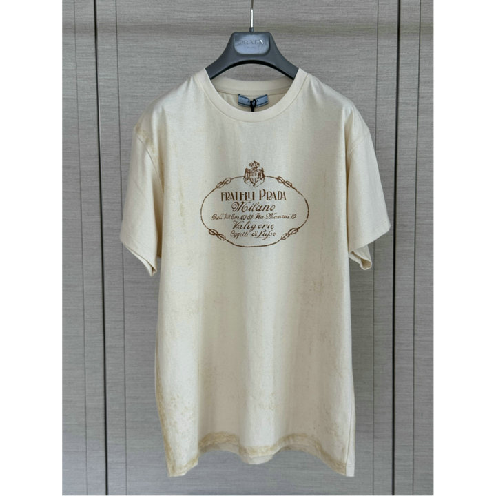 プラダ PRADA 2026年 Tシャツ 半袖 クルーネック カジュアル レディース