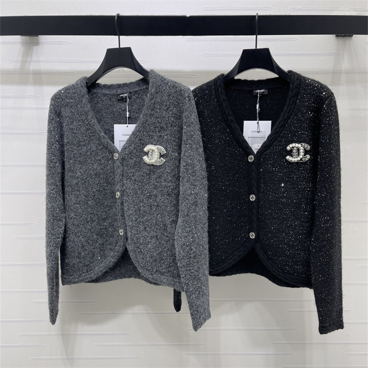 商品名称：シャネル CHANEL 2026年 カーディガン ニット コート 長袖 セーター クルーネック レディース