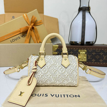 商品細詳を見る:ルイヴィトン LOUISVUITTON 2026年 M28502 ナノ スピーディ トートバッグ ハンドバッグ ショルダーバッグ ジャカード テキスタイル