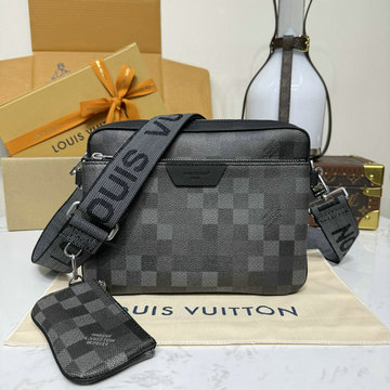 ルイヴィトン LOUISVUITTON 2026年 M28602 トリオ メッセンジャーバッグ ショルダーバッグ メンズ ダモフラージュ キャンバス