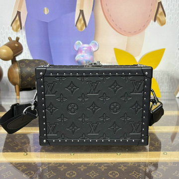 商品名称：ルイヴィトン LOUISVUITTON 2026年 M12876 クラッチ ボックス ショルダーバッグ モノグラム シャドウ レザー