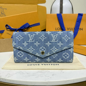 商品名称：ルイヴィトン LOUISVUITTON 2026年 M28280 ポルトフォイユ サラ 二つ折り長財布 ロングウォレット モノグラムデニム キャンパス