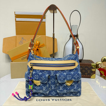 商品名称：ルイヴィトン LOUISVUITTON 2026年 M27329 baggy ショルダーバッグ ホーボーバッグ モノグラムデニム キャンパス