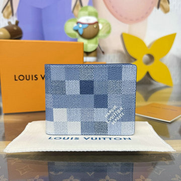 商品名称：ルイヴィトン LOUISVUITTON 2026年 M28591 ポルトフォイユ スレンダー 二つ折り短財布 ダモフラージュ キャンバス