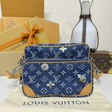 商品細詳を見る:ルイヴィトン LOUISVUITTON 2026年 M27553 ナイル メッセンジャーバッグ ショルダーバッグ メンズ モノグラム デニム フラワー