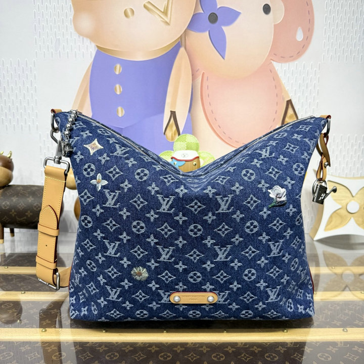 商品細詳を見る:ルイヴィトン LOUISVUITTON 2026年 M27555 バガボンド ホーボーバッグ ショルダーバッグ モノグラム フラワー デニム