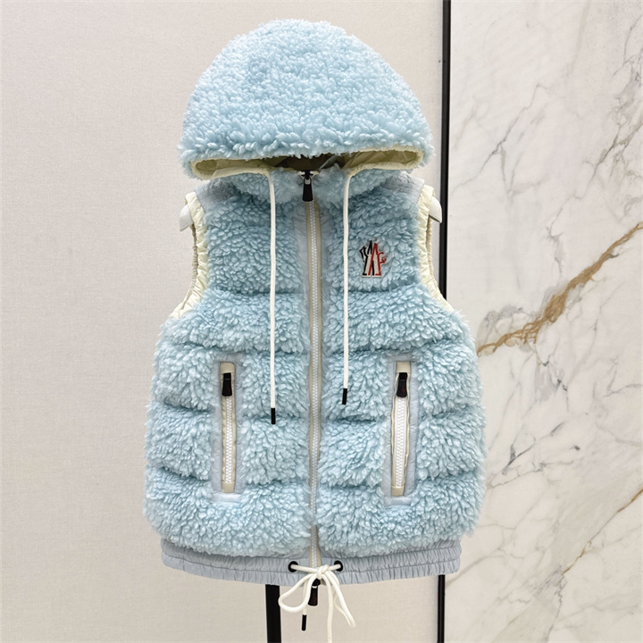 商品名称：モンクレール MONCLER 2026年 フード付き ダウンベスト ジップジャケット トップスコート レディース