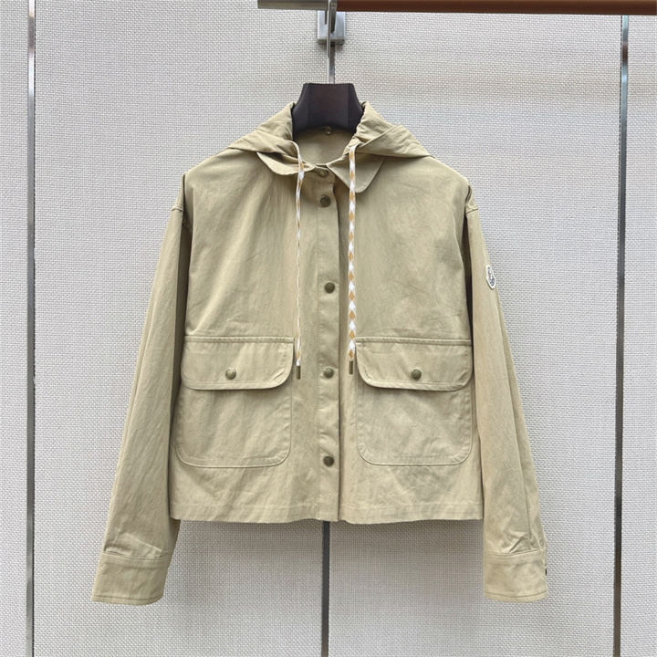 商品名称：モンクレール MONCLER 2026年 ロングスリーブ ジップジャケット フード付き トレンチコート