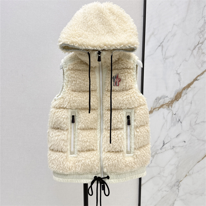 商品名称：モンクレール MONCLER 2026年 フード付き ダウンベスト ジップジャケット トップスコート レディース
