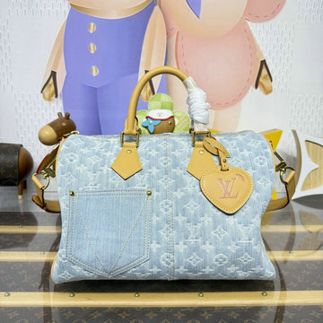 商品名称：ルイヴィトン LOUISVUITTON 2026年 M2A209 スピーディ バンドリエール 30 トートバッグ ショルダーバッグ デニム キャンパス