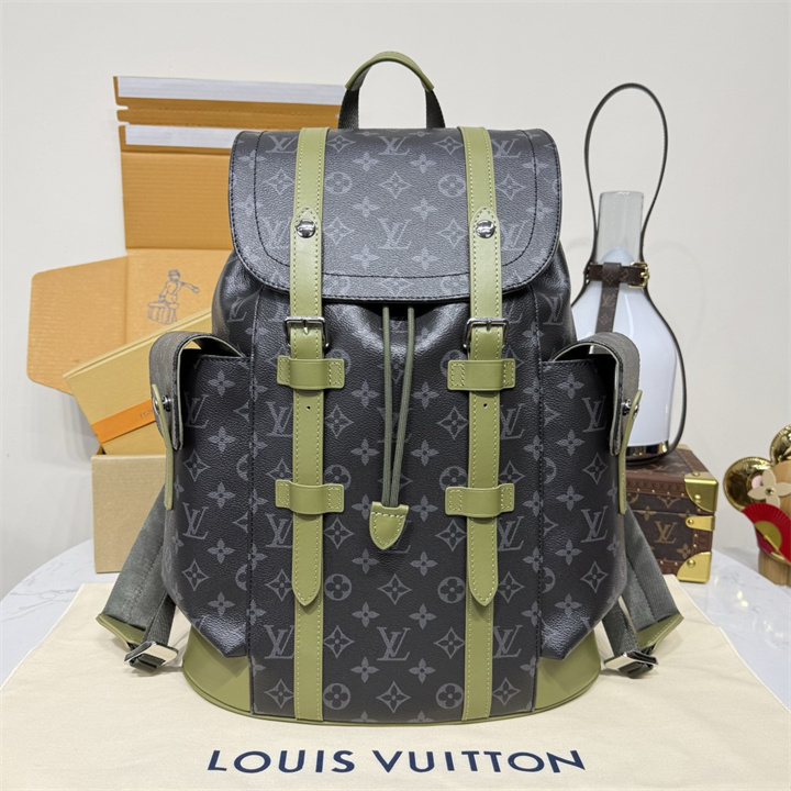 ルイヴィトン LOUISVUITTON 2026年 クリストファー MM バックパック メンズ リュックサック モノグラム エクリプス キャンバス