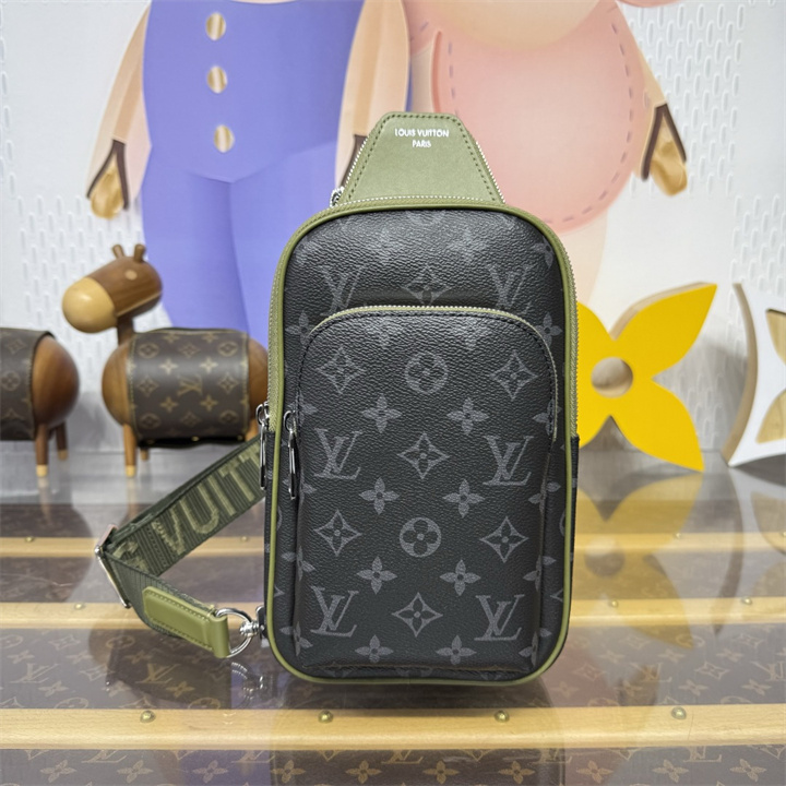 ルイヴィトン LOUISVUITTON 2026年 M28735 アヴェニュー スリングバッグ PM チェストバッグ ショルダーバッグ モノグラム エクリプス キャンバス