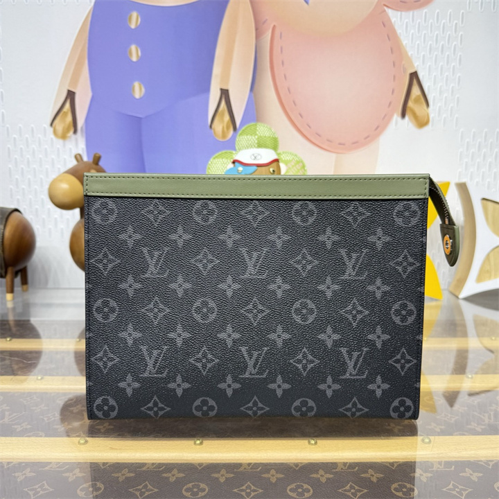 ルイヴィトン LOUISVUITTON 2026年 M28841 ポシェット ヴォワヤージュ 手持ちかばん クラッチバッグ モノグラム エクリプス キャンバス