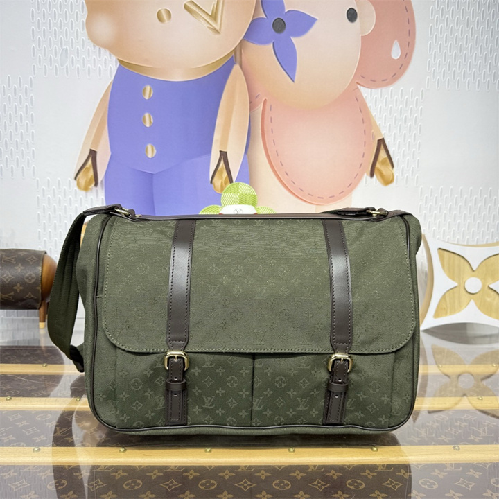商品名称：ルイヴィトン LOUISVUITTON 2026年 M42351 SAUMUR ラージ フラップバッグ ショルダーバッグ メンズ モノグラム デニム キャンバス