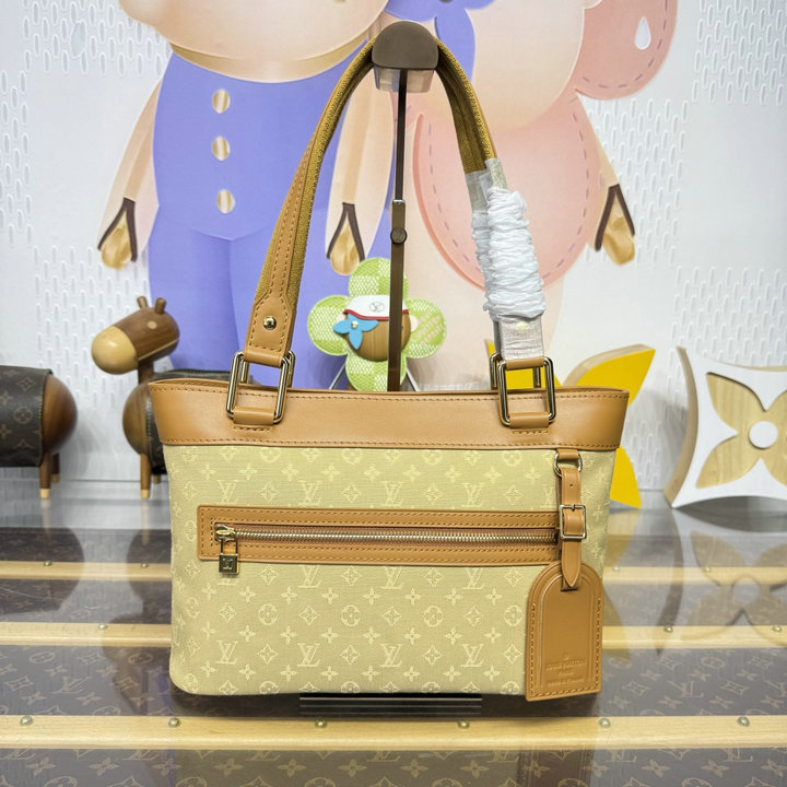 ルイヴィトン LOUISVUITTON 2026年 M92684 Lucille スモール ホーボーバッグ ハンドバッグ モノグラム デニム キャンバス