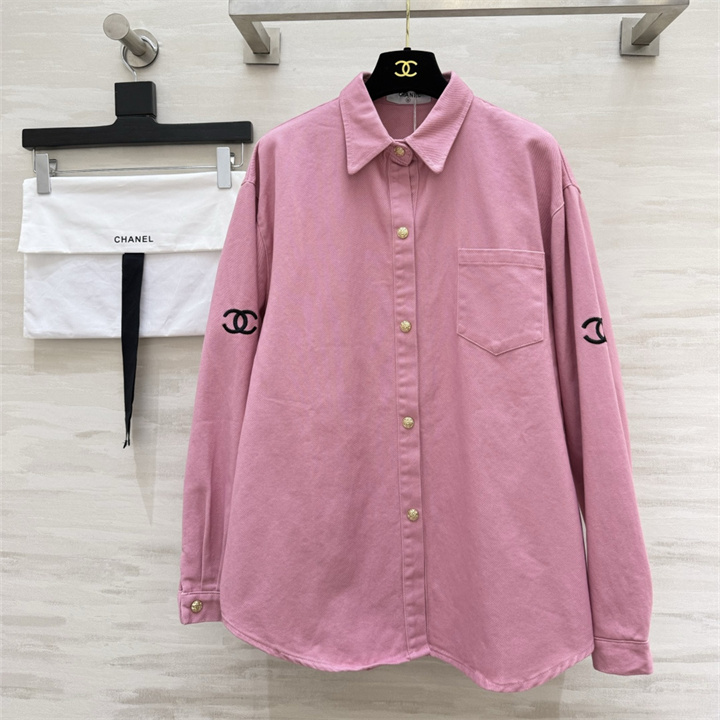 商品名称：シャネル CHANEL 2026年 ロング丈 ブラウザ ロングスリーブ シャツ トップス カジュアル コットン
