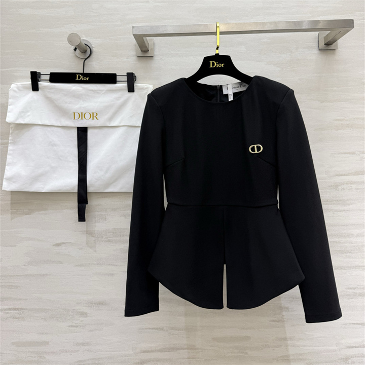 クリスチャンディオール CHRISTIAN DIOR 2026年 カジュアル ジャケット ロングスリーブ トップスコート クルーネック レディース