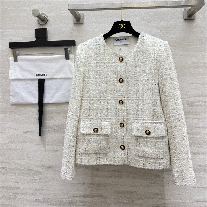 商品名称：シャネル CHANEL 2026年 ショート丈 ジャケット ロングスリーブ トップスコート ツイード
