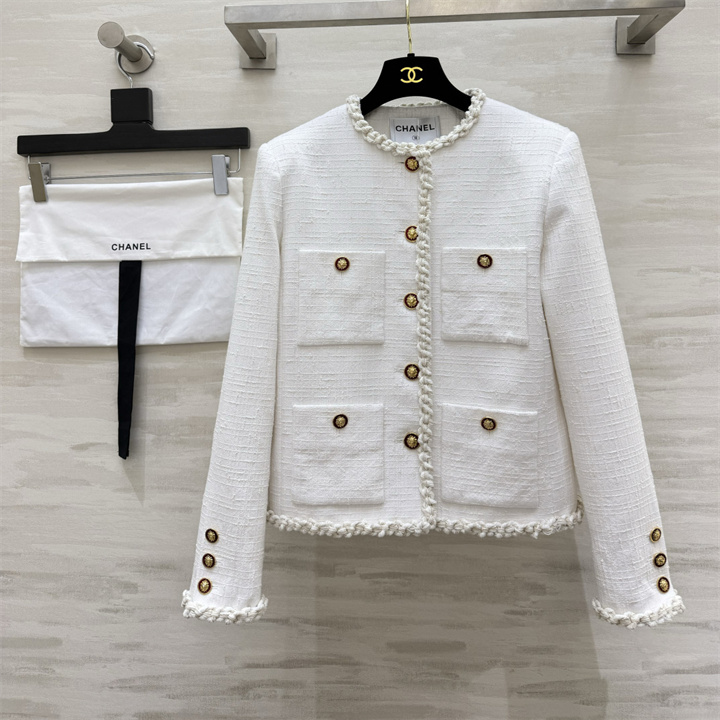 シャネル CHANEL 2026年 ショート丈 ジャケット ロングスリーブ トップスコート カジュアル