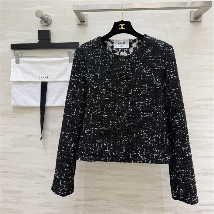 シャネル CHANEL 2026年 ショート丈 ジャケット ロングスリーブ トップスコート カジュアル