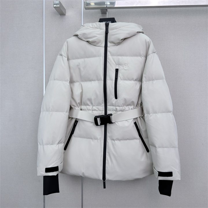 商品名称：プラダ PRADA 2026年 フード付き ダウンジャケット ジップジャケット ロングスリーブ アウターコート